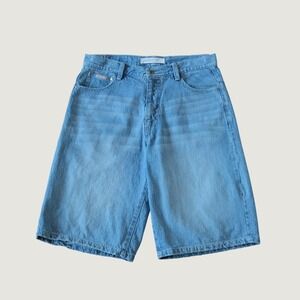 Avirex Denim Shorts Mens Blue Baggy Y2K Streetwear 34 Jorts Streetwear Summer